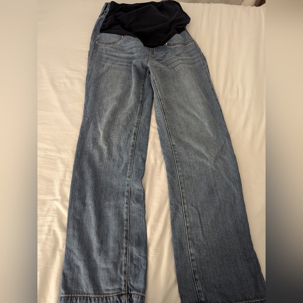 Seraphine size 6 tall maternity wide leg pants